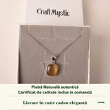 Colier cu Citrin în cutia cadou CraftMystic, cu certificatul de calitate