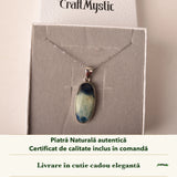 Colier cu Afganit în cutia cadou CraftMystic, cu certificatul de calitate
