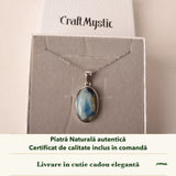 Colier cu Afganit în cutia cadou CraftMystic, cu certificatul de calitate