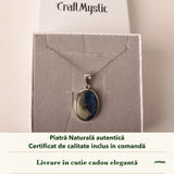 Colier cu Afganit în cutia cadou CraftMystic, cu certificatul de calitate