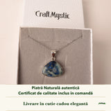 Colier cu Afganit în cutia cadou CraftMystic, cu certificatul de calitate