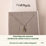 Colier cu Labradorit în cutia cadou CraftMystic, cu certificatul de calitate