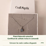 Colier cu Labradorit în cutia cadou CraftMystic, cu certificatul de calitate