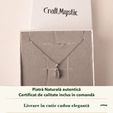 Colier cu Labradorit în cutia cadou CraftMystic, cu certificatul de calitate