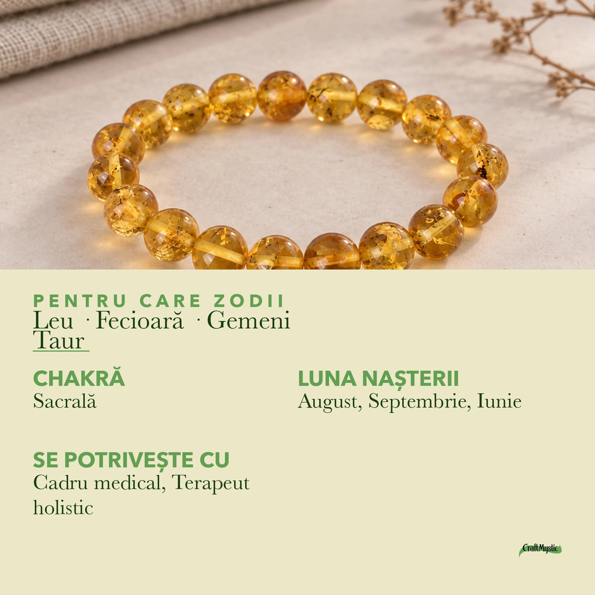 Zodiile cărora li se potrivește Chihlimbar