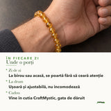 Unde se poartă Brățară cu Chihlimbar