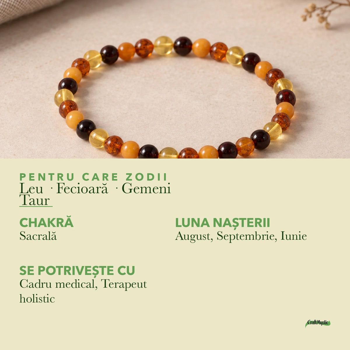 Zodiile cărora li se potrivește Chihlimbar