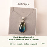 Colier cu Chihlimbar în cutia cadou CraftMystic, cu certificatul de calitate