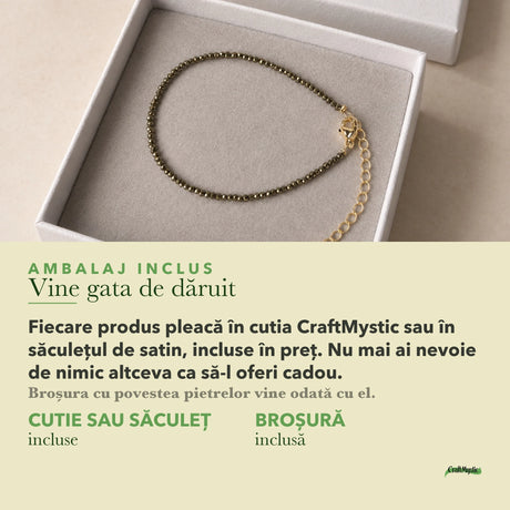 Ambalajul inclus: cutie CraftMystic sau săculeț de satin