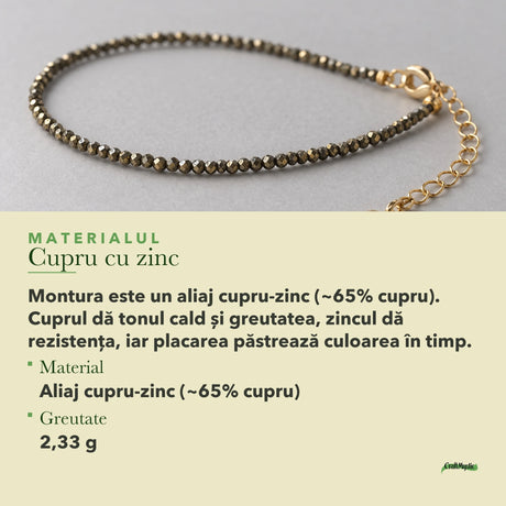 Despre materialul Cupru cu zinc