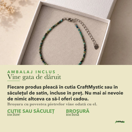 Ambalajul inclus: cutie CraftMystic sau săculeț de satin