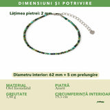 Dimensiunile și potrivirea pentru Brățară cu Azurit
