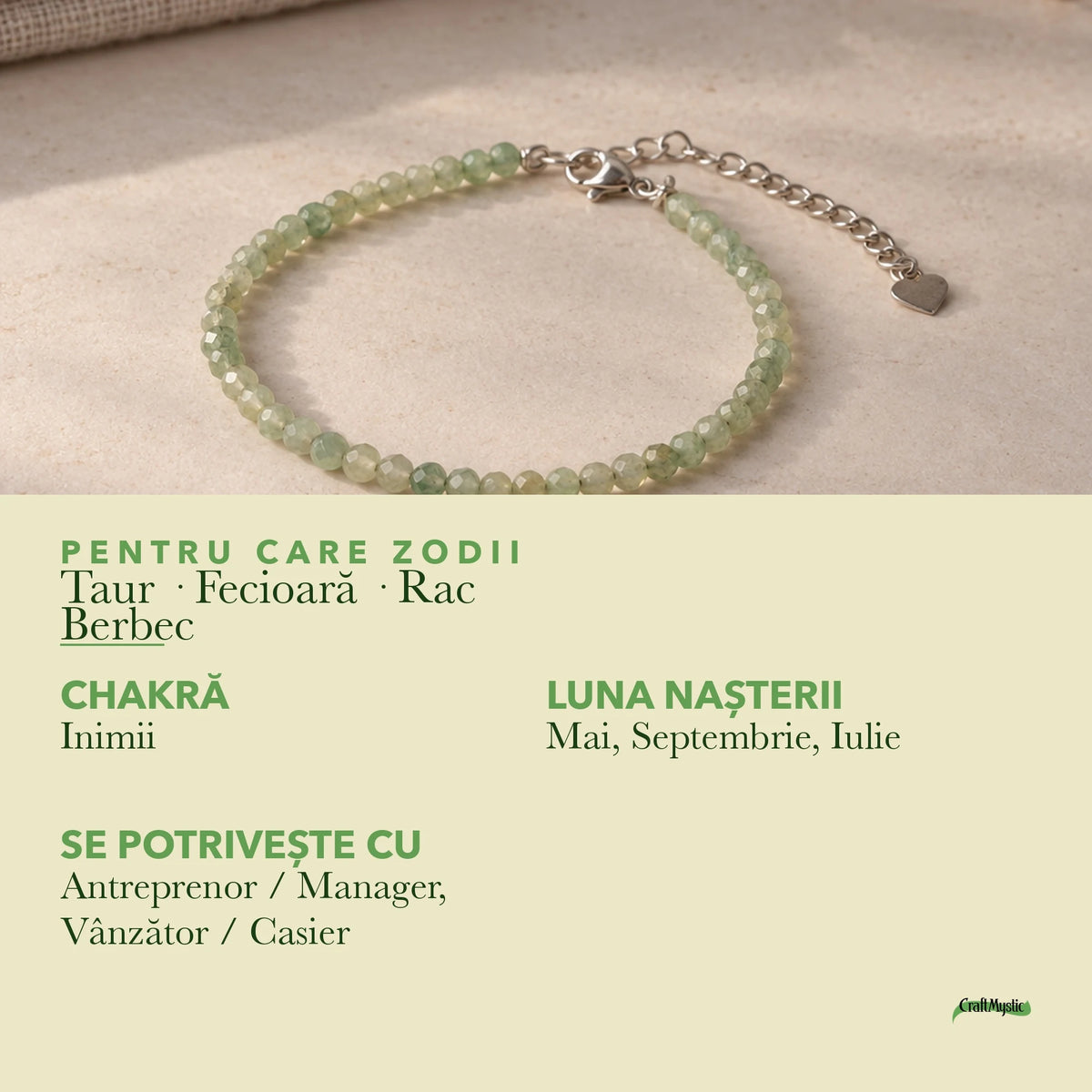 Zodiile cărora li se potrivește Aventurin Verde