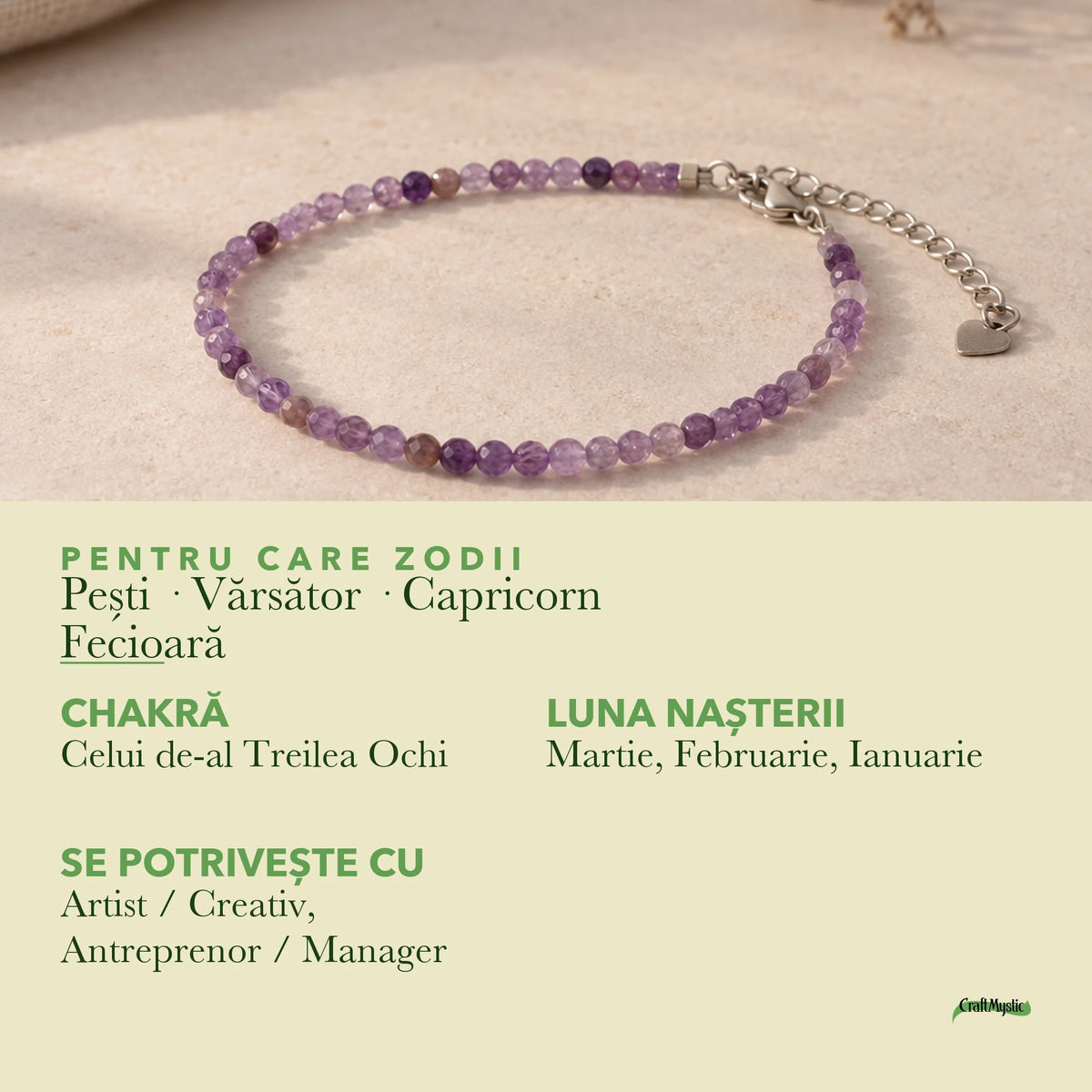 Zodiile cărora li se potrivește Ametist