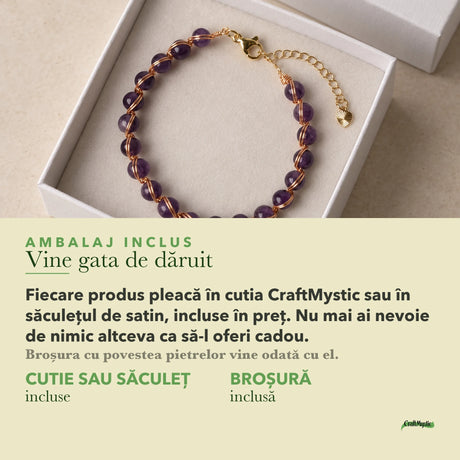 Ambalajul inclus: cutie CraftMystic sau săculeț de satin