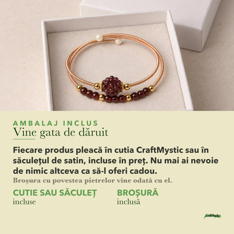 Ambalajul inclus: cutie CraftMystic sau săculeț de satin