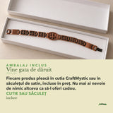 Brățară din Cupru în cutia cadou CraftMystic, cu certificatul de calitate