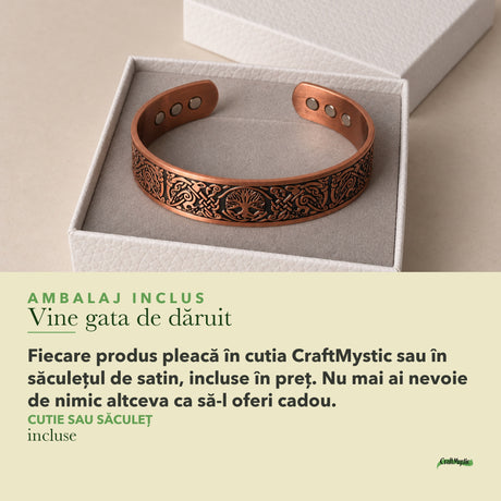 Ambalajul inclus: cutie CraftMystic sau săculeț de satin