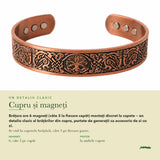 Detaliu: magneții de la capetele brățării