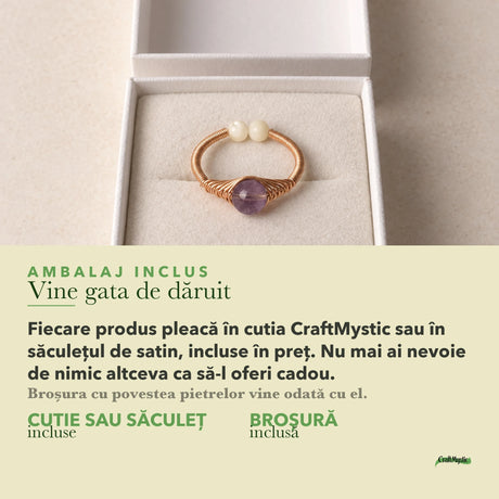Ambalajul inclus: cutie CraftMystic sau săculeț de satin