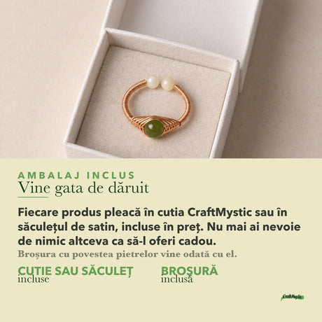 Ambalajul inclus: cutie CraftMystic sau săculeț de satin
