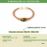Dimensiunile și potrivirea pentru Inel cu Jad Hetian