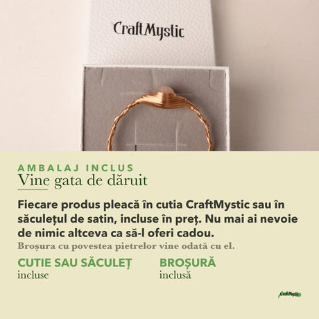 Ambalajul inclus: cutie CraftMystic sau săculeț de satin