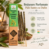 Bețișoare parfumate Palo Santo cu Laur, aromă naturală