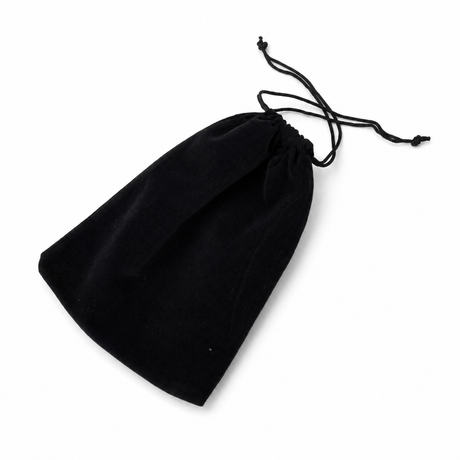 Săculeț de catifea negru 20 x 15 cm pentru bijuterii