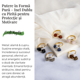 Putere in forma pura - Inel dublu cu pirita pentru protectie si motivare