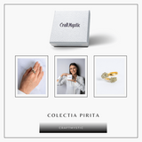 Putere in forma pura - Inel dublu cu pirita pentru protectie si motivare