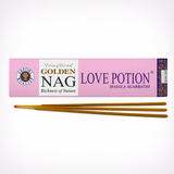 Betisoare Parfumate Golden Nag Love Potion - Aroma Atractiei, Magiei si Conexiunii