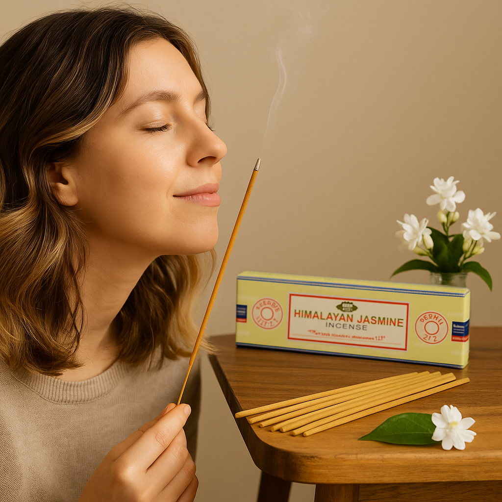Satya Incense Sticks Himalayan Jasmine 15g - parfum iasomie