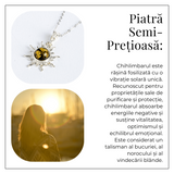 Puterea soarelui - Colier solar din argint 925 cu chihlimbar natural