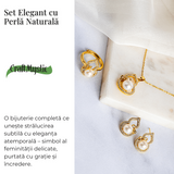 Set elegant cu perla naturala - Stralucire si feminitate intr-un singur gest
