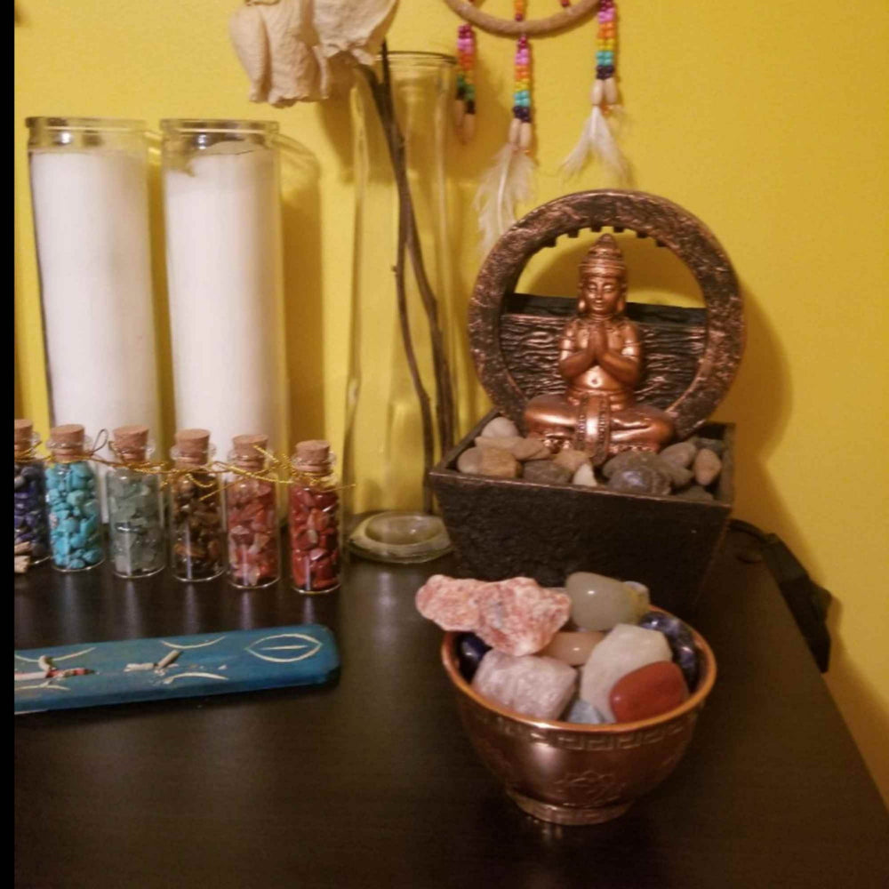 Bol din cupru cu simbol de lună tripla si pentagrama – CraftMystic