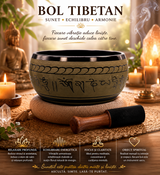 Bol Tibetan din Aluminiu Rotund 22 cm – Armonie, Relaxare si Echilibru Interior