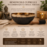 Bol Tibetan Handmade din Cupru 20.5 cm – Relaxare, Armonie si Meditație