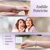 Bratara Elastica cu Margele Naturale de 6mm din Labradorit