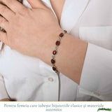 Bratara Argint 925 cu Chihlimbar Natural Oval - Eleganta si Caldura Solara