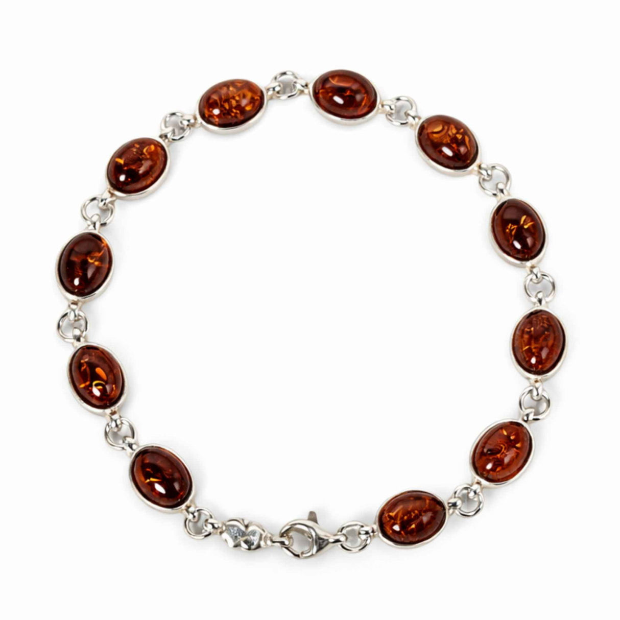 Bratara Argint 925 cu Chihlimbar Natural Oval - Eleganta si Caldura Solara