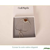 Bratara Argint 925 Rotunda cu Chihlimbar Natural - Energie Solara si Feminitate