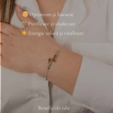 Bratara Argint 925 Catel Teckel cu Chihlimbar Natural - Bucurie si Loialitate
