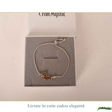 Bratara Argint 925 Catel Teckel cu Chihlimbar Natural - Bucurie si Loialitate