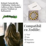 Bratara Chihlimbar Galben si Maro-Rosiatic - Stralucire Naturala si Protectie Solara