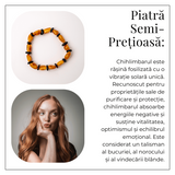 Bratara Chihlimbar Galben si Maro-Rosiatic - Armonie Naturala, Protectie si Caldura Solara