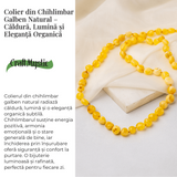 Colier Chihlimbar Galben Natural - Lumina Solara, Armonie si Eleganta Organica
