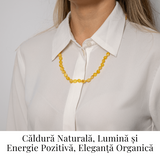 Colier Chihlimbar Galben Natural - Lumina Solara, Armonie si Eleganta Organica