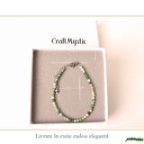 Bratara eleganta cu Fluorit Natural Fatetat 3 mm – Claritate Mentala si Echilibru Interior
