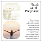 Bratara din Selenit Natural 8mm - Echilibru si Claritate